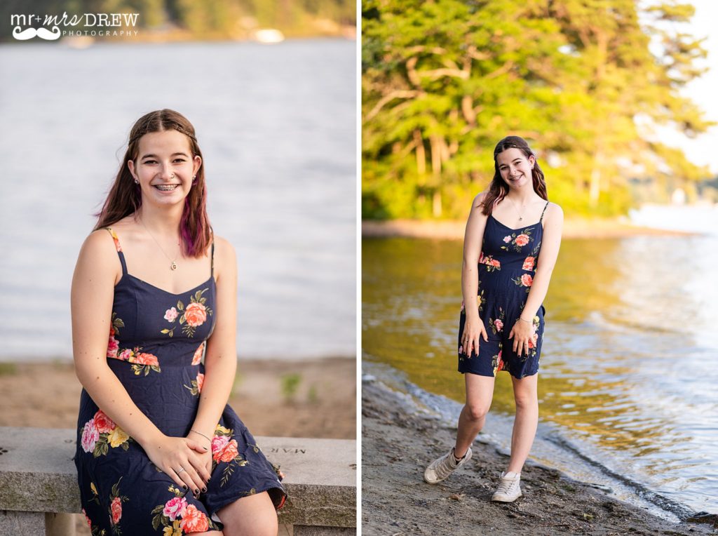 Forge Pond Westford MA senior pictures