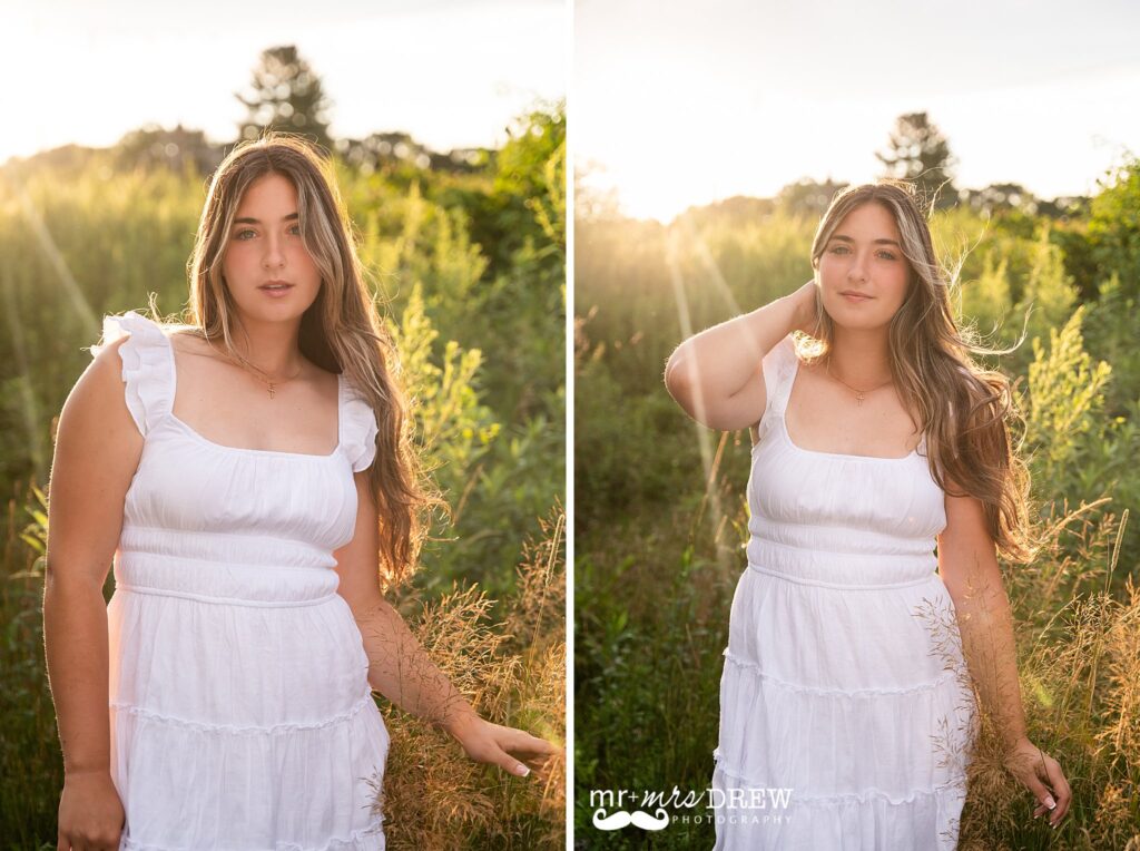 sun-filled senior portraits in Chelmsford MA