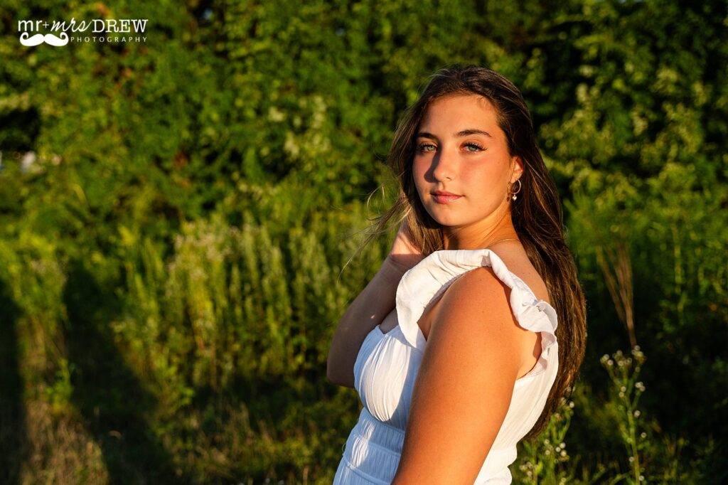 Sunny senior portraits in Chelmsford MA